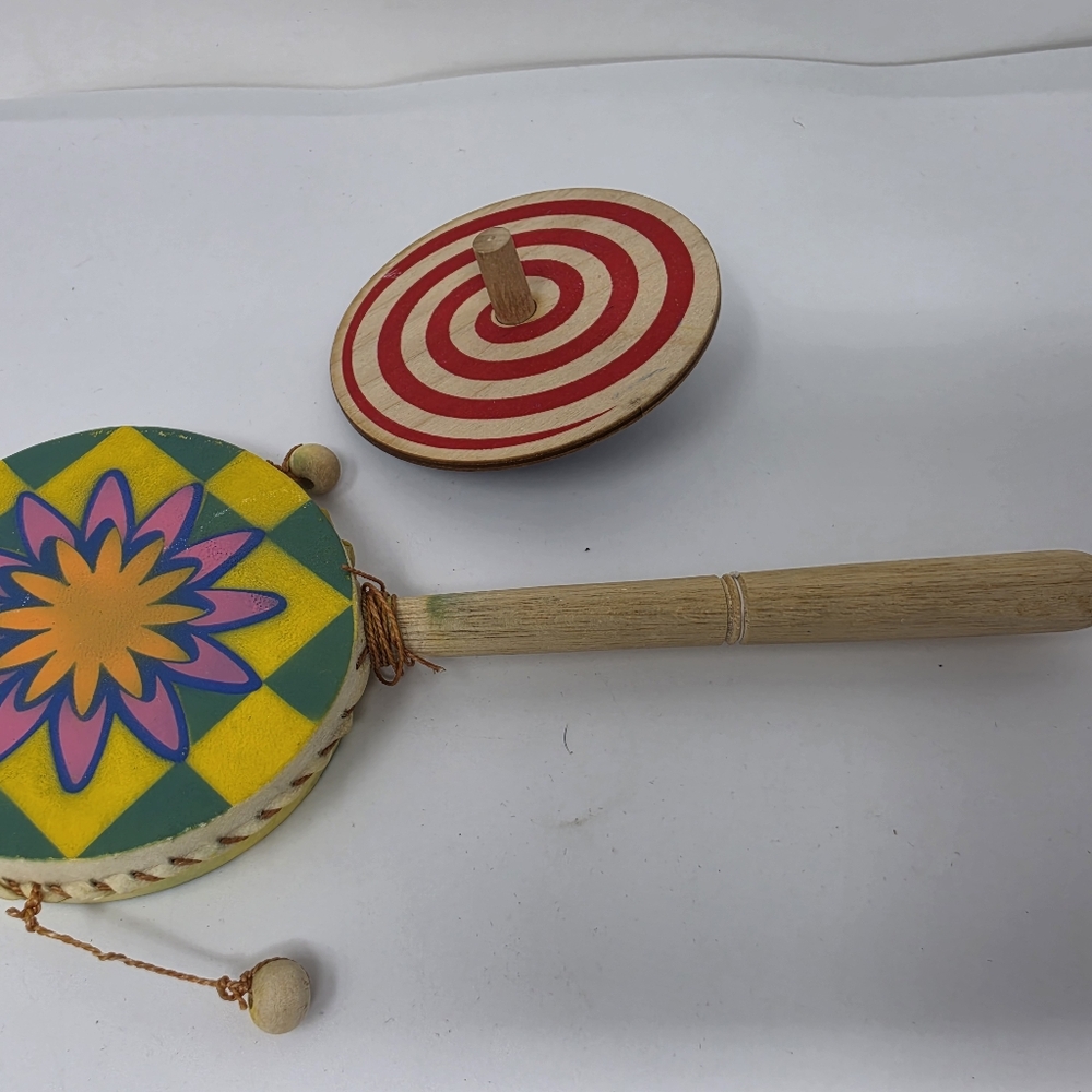 Meditation Drum Channel Craft Spin Lot of 2